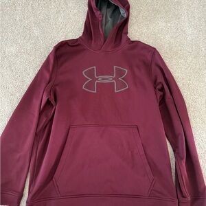 Under Armour Men's Burgundy Hoodie Size Large